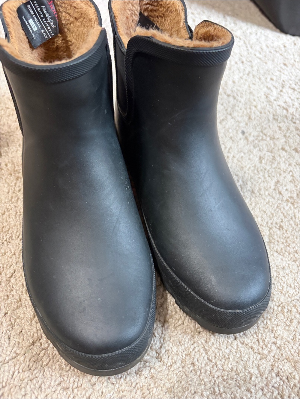 Chooka Chelsea Ankle Waterproof Rain Black Boots - Picture 3 of 6